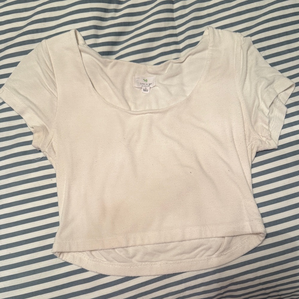 White Crop Top